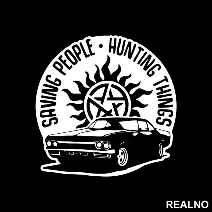 Saving People, Hunting Things - Baby - Shadow - Supernatural - Nalepnica