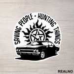 Saving People, Hunting Things - Baby - Shadow - Supernatural - Nalepnica