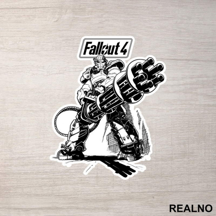 Titus Outline - Fallout - Games - Serija - Nalepnica