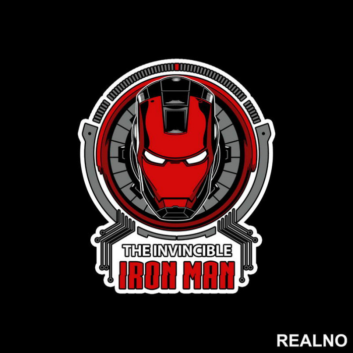 The Invincible - Iron Man - Avengers - Nalepnica