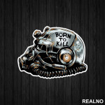 Born To Kill - T-60 Helmet - Fallout - Games - Serija - Nalepnica