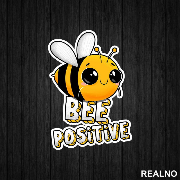 Bee Positive - Pčelica - Životinje - Nalepnica