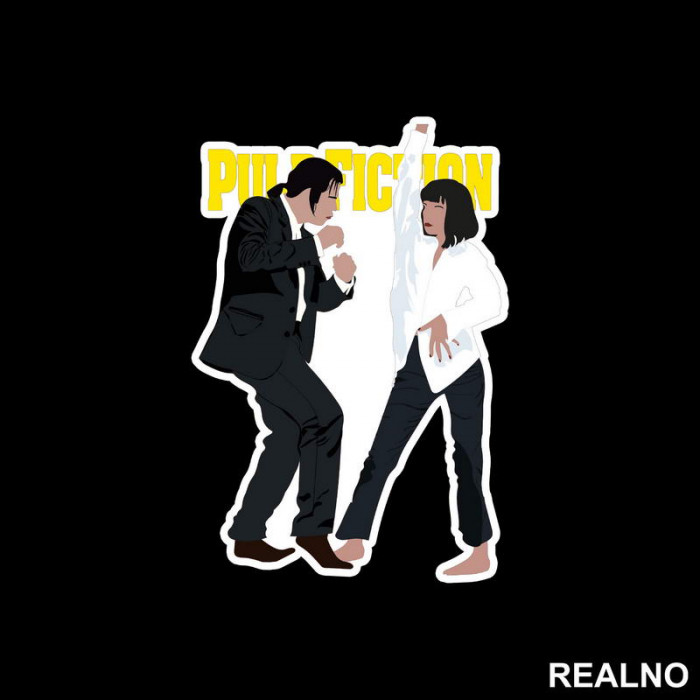 Dancing - Vincent And Mia - Pulp Fiction - Nalepnica