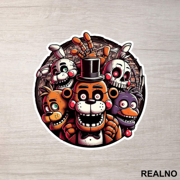 Circle - Five Nights at Freddy's - Nalepnica