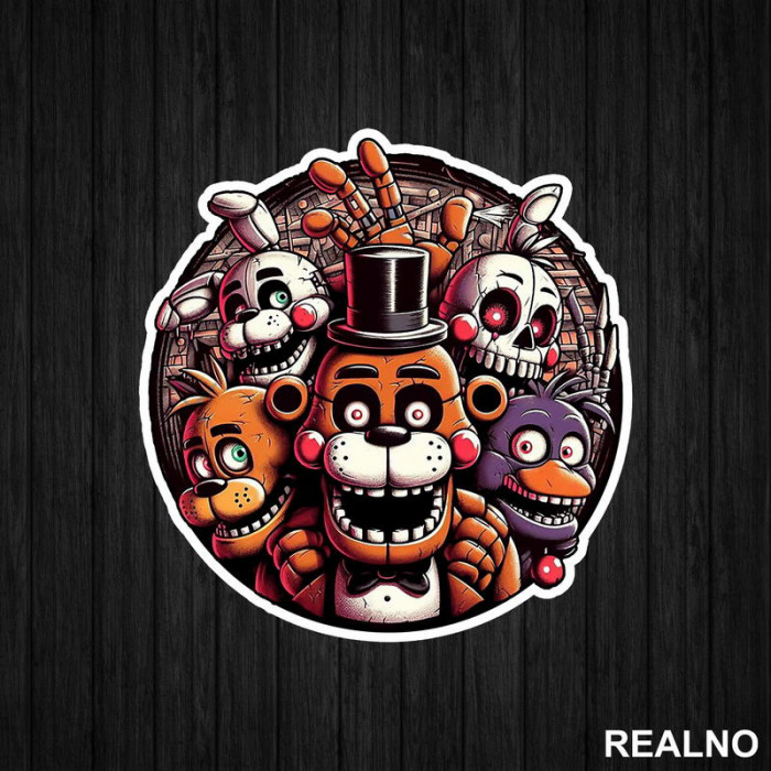 Circle - Five Nights at Freddy's - Nalepnica