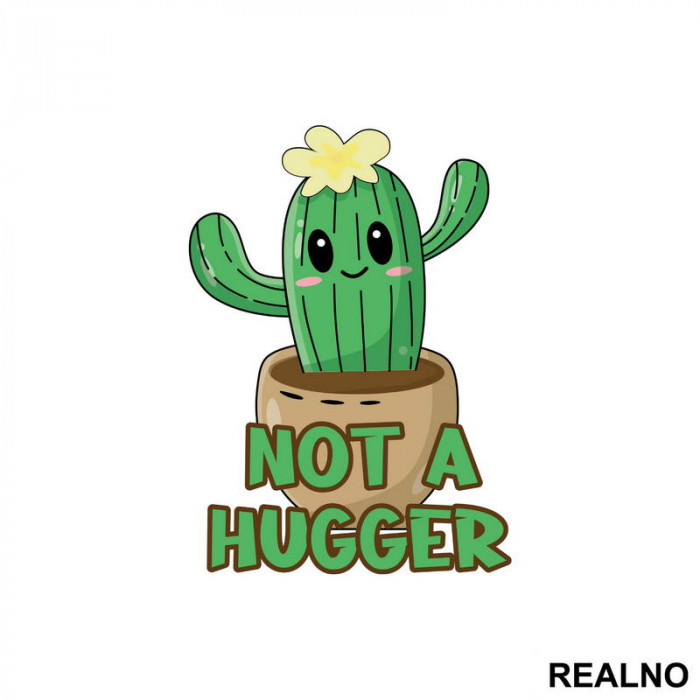 Not A Hugger - Humor - Nalepnica