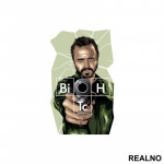 Bitch - Jesse Pinkman - Gun Point - Breaking Bad - Nalepnica