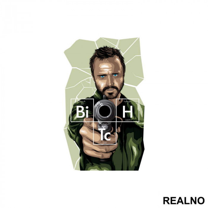 Bitch - Jesse Pinkman - Gun Point - Breaking Bad - Nalepnica