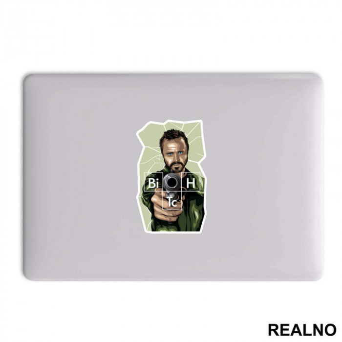 Bitch - Jesse Pinkman - Gun Point - Breaking Bad - Nalepnica