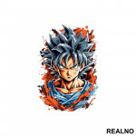 Orange Dots - Goku - Dragon Ball - Nalepnica