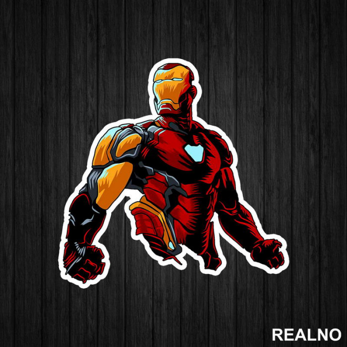 Angry Fists - Iron Man - Avengers - Nalepnica