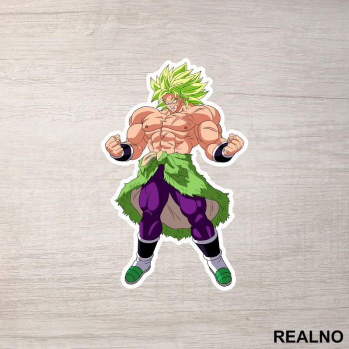 Standing Broly - Goku - Dragon Ball - Nalepnica