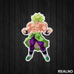 Standing Broly - Goku - Dragon Ball - Nalepnica