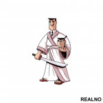 Samurai Jack - Head - Crtani Filmovi - Nalepnica