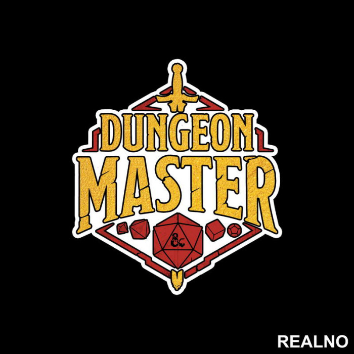 Dungeon Master - Golden - D&D - Dungeons And Dragons - Nalepnica