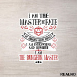 Master Of Fate - Dungeon Master - D&D - Dungeons And Dragons - Nalepnica