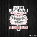 Master Of Fate - Dungeon Master - D&D - Dungeons And Dragons - Nalepnica