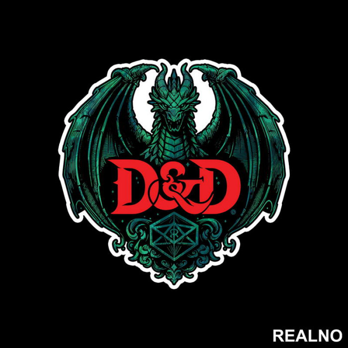 Dark - D&D - Dungeons And Dragons - Nalepnica