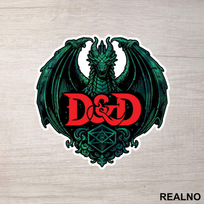 Dark - D&D - Dungeons And Dragons - Nalepnica