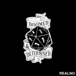 Doomed And Determined - One - D&D - Dungeons And Dragons - Nalepnica