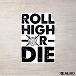 Roll High Or Die - 20 - D&D - Dungeons And Dragons - Nalepnica