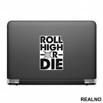 Roll High Or Die - 20 - D&D - Dungeons And Dragons - Nalepnica