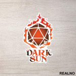 Dark Sun - D&D - Dungeons And Dragons - Nalepnica