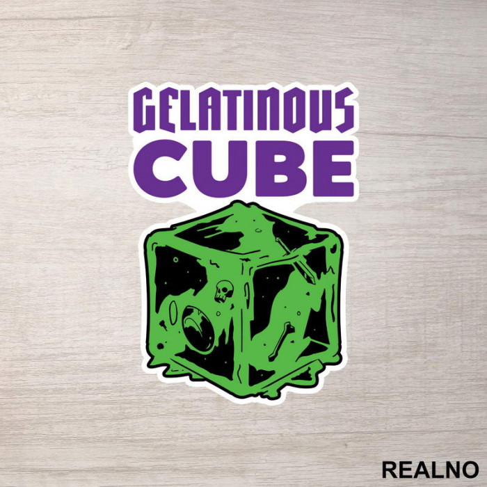 Gelatinous Cube - D&D - Dungeons And Dragons - Nalepnica