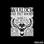 Warlock - The Pact-Bound - D&D - Dungeons And Dragons - Nalepnica