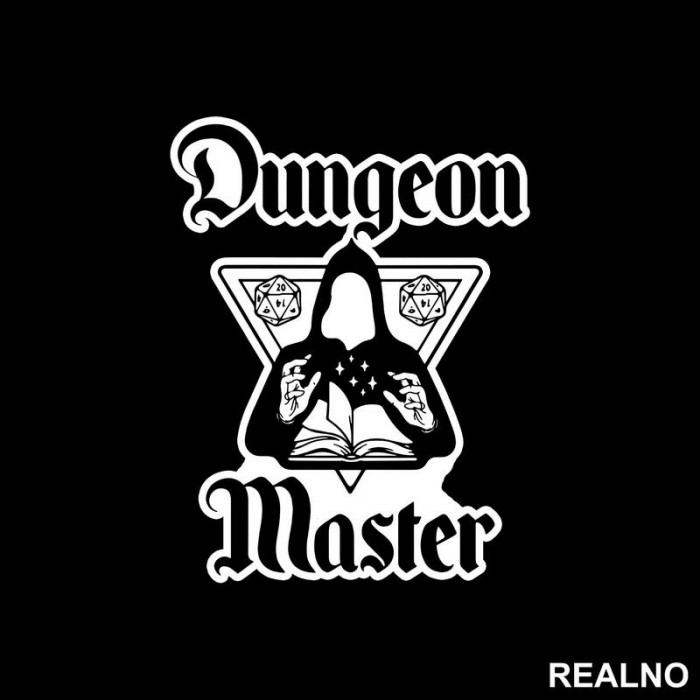 Dungeon Master - Book - D&D - Dungeons And Dragons - Nalepnica