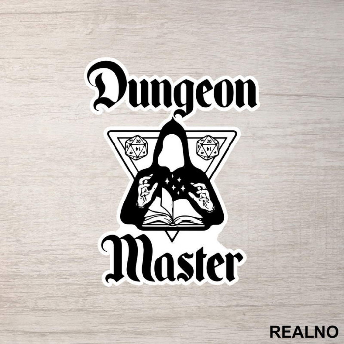 Dungeon Master - Book - D&D - Dungeons And Dragons - Nalepnica