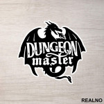 Dungeon Master - Dragon - D&D - Dungeons And Dragons - Nalepnica