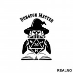 Dungeon Master - Outline - D&D - Dungeons And Dragons - Nalepnica