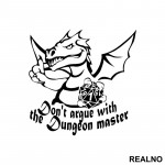 Don't Argue With Dungeon Master - D&D - Dungeons And Dragons - Nalepnica