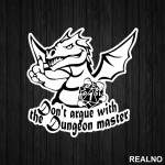 Don't Argue With Dungeon Master - D&D - Dungeons And Dragons - Nalepnica