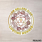 Low Rollers Club - D&D - Dungeons And Dragons - Nalepnica