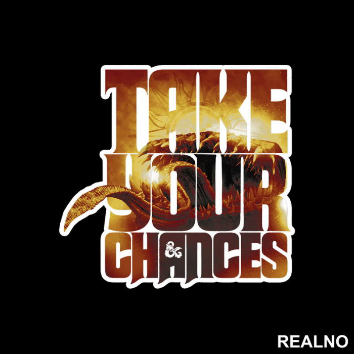 Take Your Chances - D&D - Dungeons And Dragons - Nalepnica