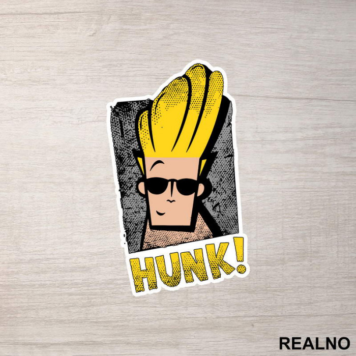 Johnny Bravo - Hunk - Crtani Filmovi - Nalepnica