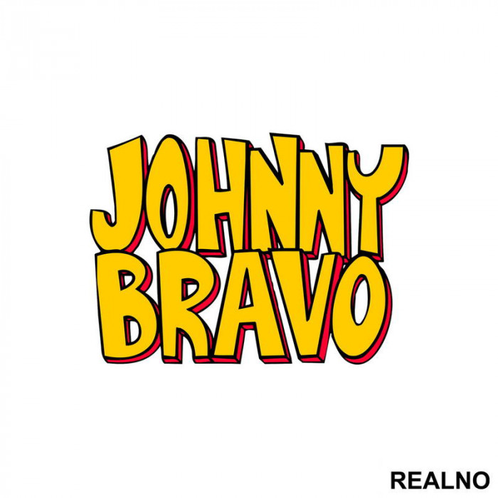 Johnny Bravo - Logo - Crtani Filmovi - Nalepnica