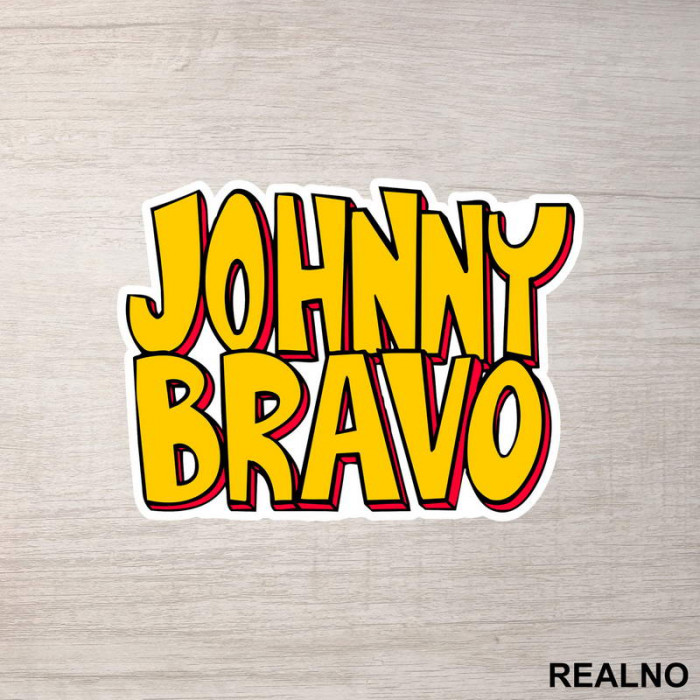 Johnny Bravo - Logo - Crtani Filmovi - Nalepnica