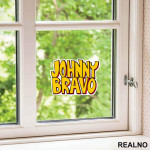 Johnny Bravo - Logo - Crtani Filmovi - Nalepnica