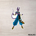 Beerus - Standing - Goku - Dragon Ball - Nalepnica