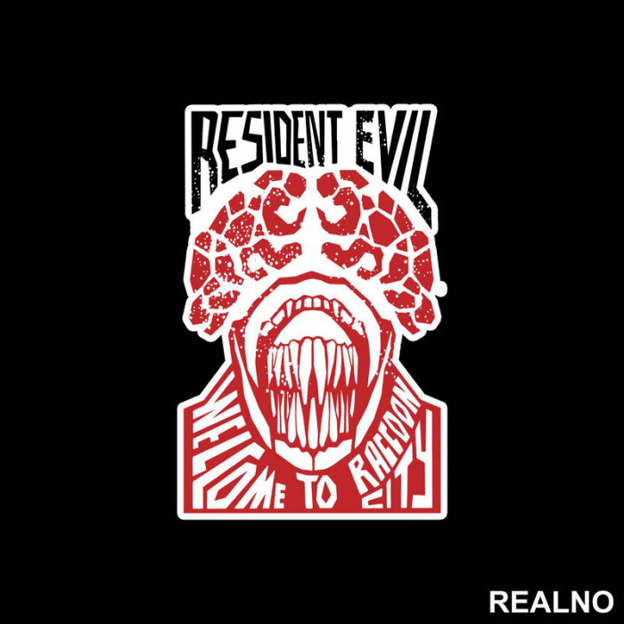 Welcome to Raccoon City - Head - Resident Evil - Nalepnica