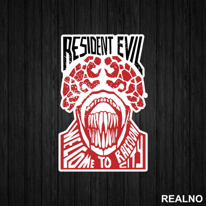 Welcome to Raccoon City - Head - Resident Evil - Nalepnica