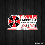 T - Virus - Umbrella Corporation - Resident Evil - Nalepnica