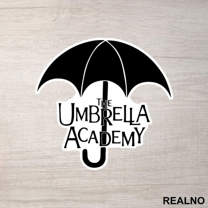 Logo - Letters - The Umbrella Academy - Nalepnica