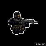 Counter Terrorist - Gunpoint - CS Go - Nalepnica