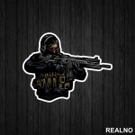 Counter Terrorist - Gunpoint - CS Go - Nalepnica