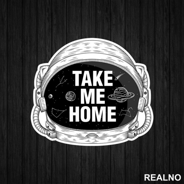 Kaciga - Take Me Home - Space - Svemir - Nalepnica