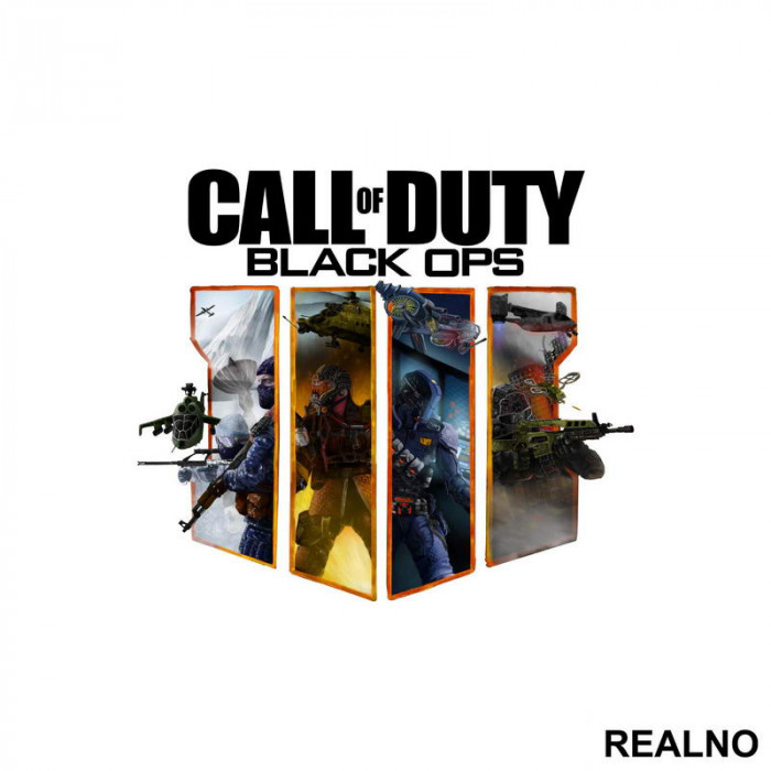 Black Ops - Drawing - Call Of Duty - COD - Nalepnica